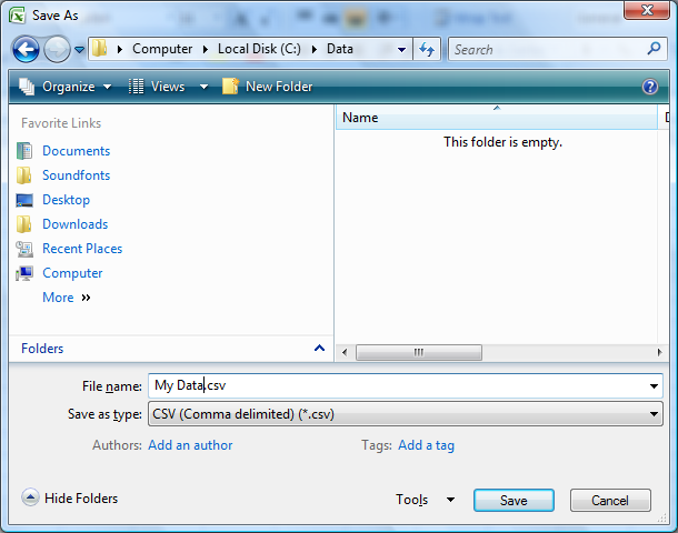 Screen2 Transferring Spreadsheets Between Microsoft Excel and your TI 83+, TI 84+, TI 89, TI 92+, or Voyage 200